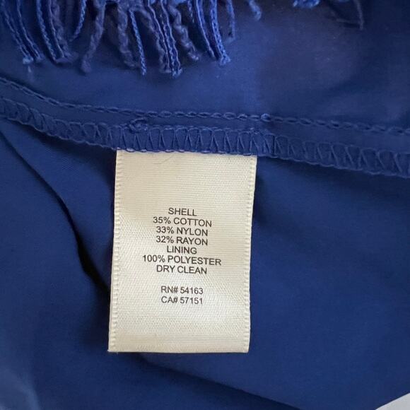 NWT Long Sleeve Lace Sheath Dress Blue Cocktail Wedding Guest Mother Of Size 16 - Picture 6 of 7